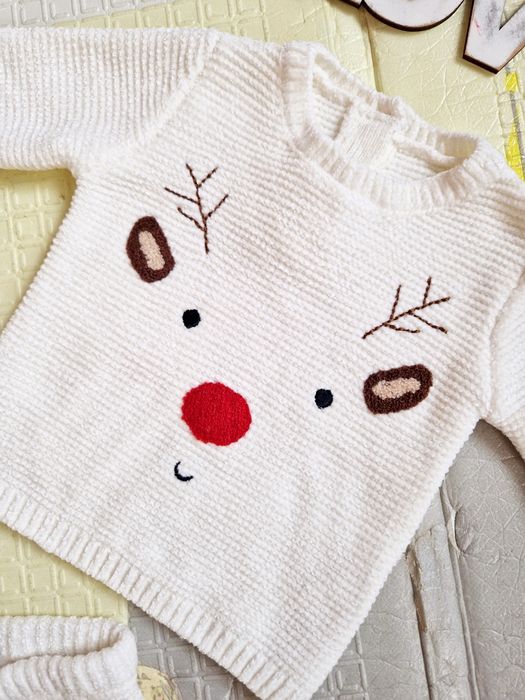 Теплий костюмчик George Джордж 0-3 м чоловічок светр штани