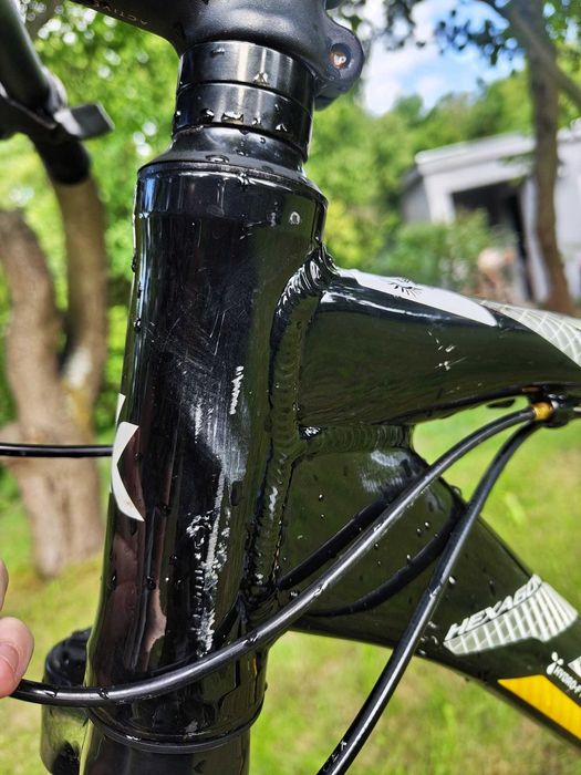 Świetny rower MTB Kross Hexagon X3 czarny / żółty Shimano Acera