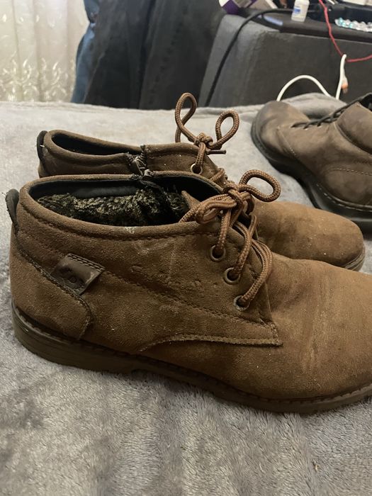 Коричневые замшевые ботинки (Chukka) с молнией