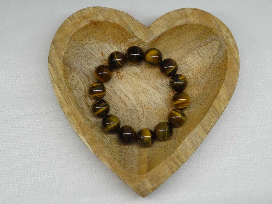 Bransoletka tygrysie oko, kulka 14mm