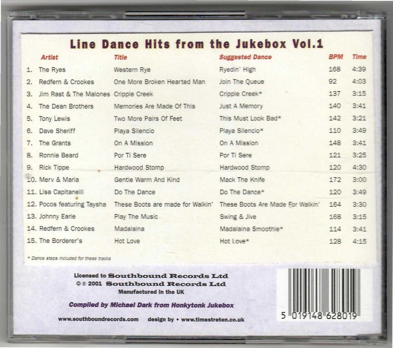 VA - Line Dance Hits From The Jukebox Vol. 1 [CD] [UK]