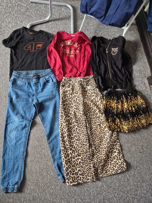 Zestaw dla dziewczynki 152-158 kurtka spodnie bluza Harry Poter t-shirt 4F