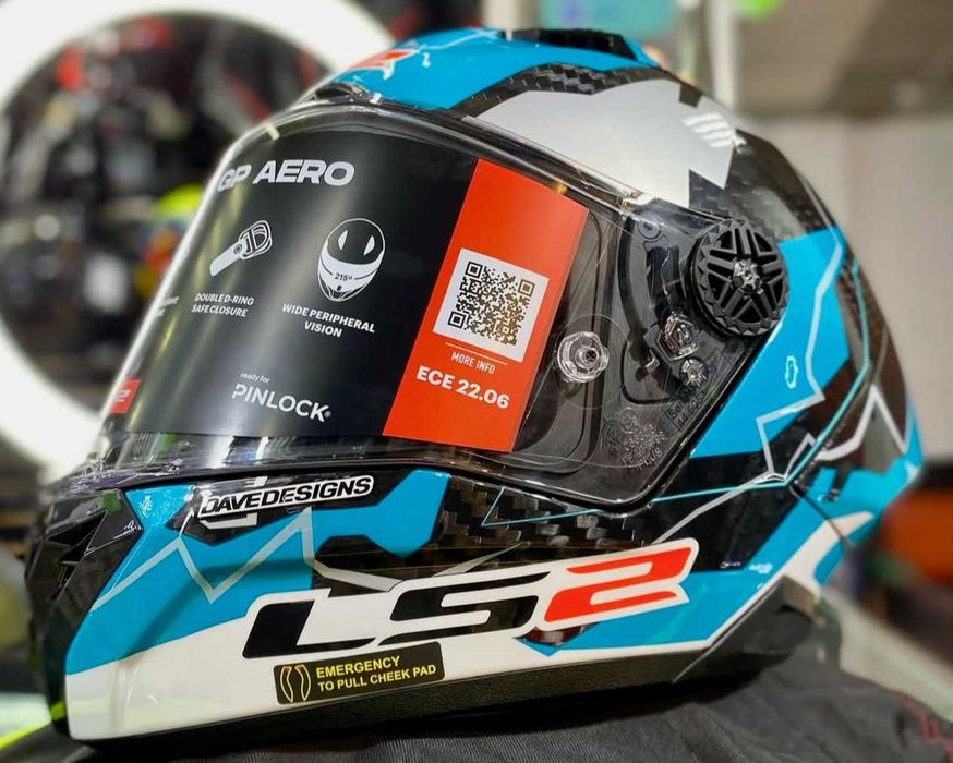 Capacete NOVO LS2 Thunder GP Aero (46% DESCONTO) Extras. Tam M-L-XL-XXL