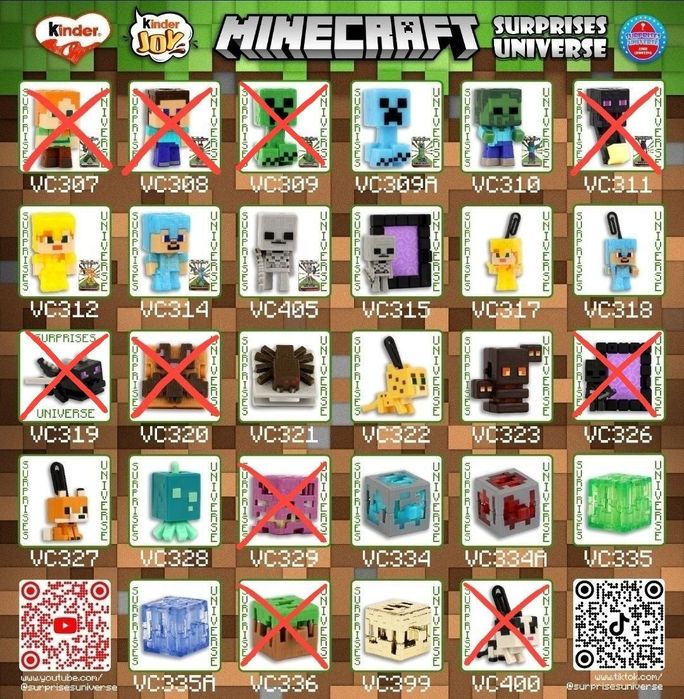 Классический Стив из Kinder Joy Minecraft