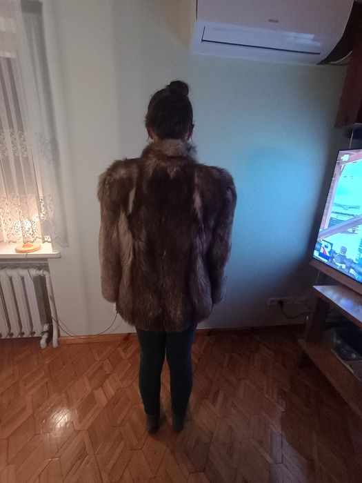 Futro z lisów polarnych, kożuch naturalny