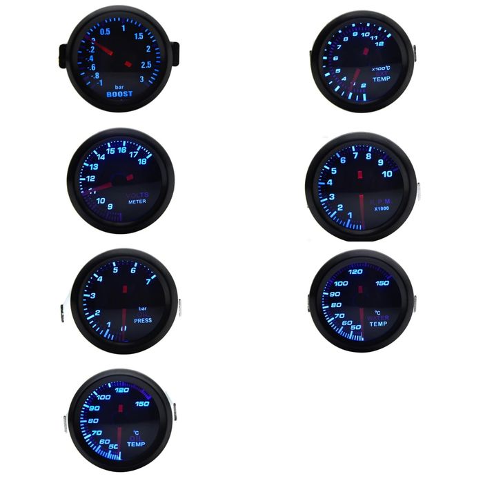 Suporte + Manometro Turbo Agua Oleo RPM EGT p/carro
