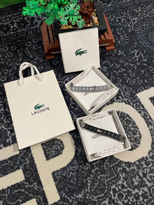 ‼️Акція‼️ Браслет Lacoste/ Браслет Лакоста/ Браслет Чоловічий / Срібний браслет / Браслет на руку/ Браслет чорний