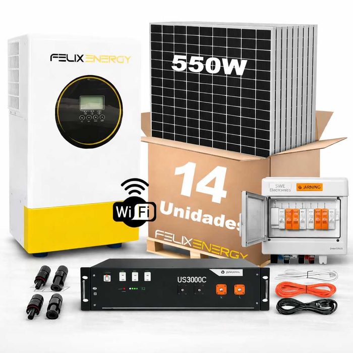 Kit Solar Autoconsumo 7.7Kw Com Garantia e assistencia Tecnica