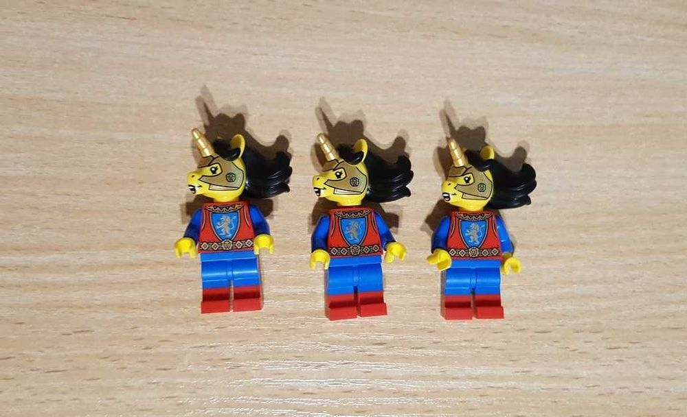 LEGO Jednorożec minifigurki Rycerz herbu Lwa 10305, 21325 - 3 sztuki
