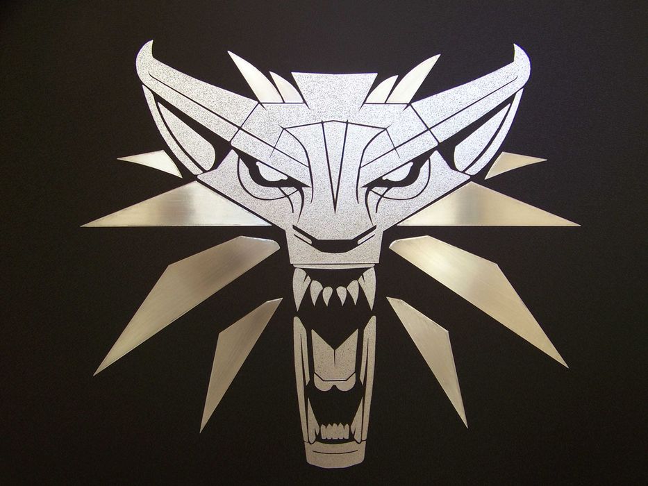 Wiedzmin Obraz ręcznie rzeźbiony w blasze Oryginalny prezent