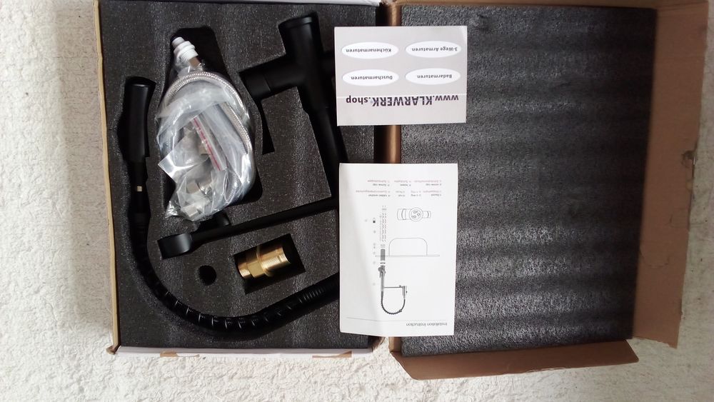 Torneira nova em preto mate da Klarwerk