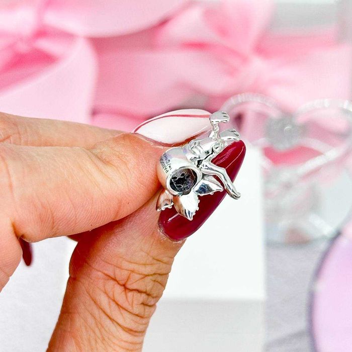 Срібна намистина шарм "Рухливий Демогоргон" Дивні Дива Pandora(Пандора