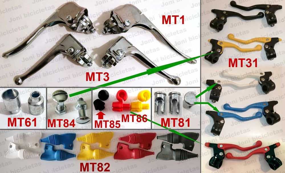 Travões de fio de bicicleta clássica