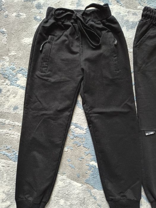 Штани чорні спортивні тонкі для хлопчика