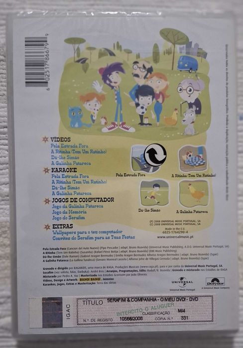 (Lote 20) - DVD Serafim e companhia - novo e selado