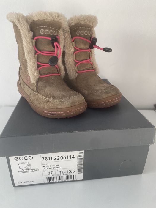 Ecco Siberia— ocieplane kozaki— roz. 27—18 cm