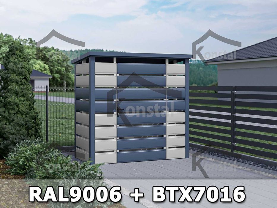 NOWOCZESNA Wiata śmietnikowa AŻUROWA - Producent !!! - Cała Polska