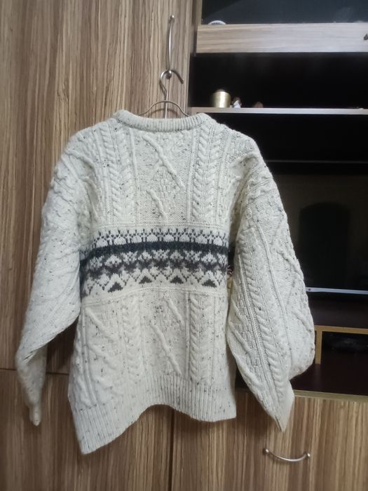 Вовняний светр Aran Crafts (Made in Ireland) 100% вовна аранський коси Fair Isle розмір M