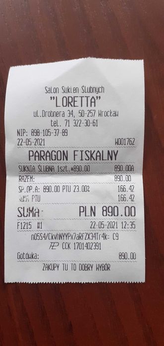 Suknia ślubna jak nowa