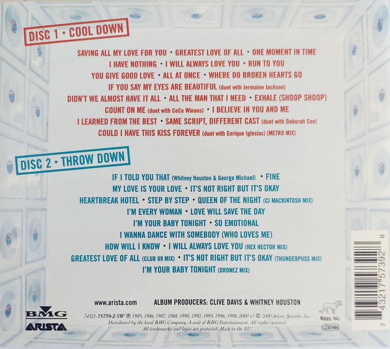 2 CDs Witney Houston - Greatest HITS