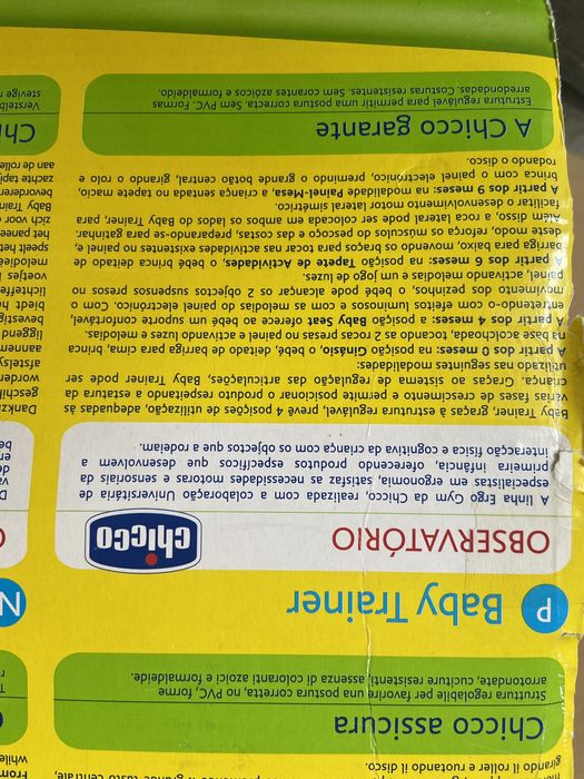 Tapete ginásio para bebé Chicco