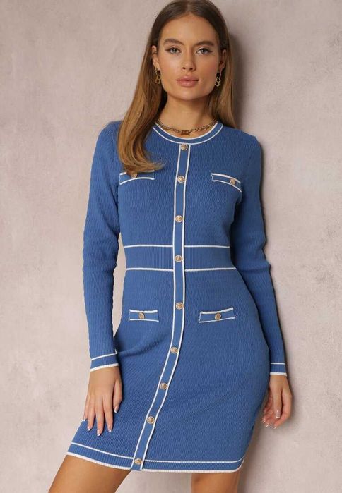 Нова блакитна сукня у стилі Шанель