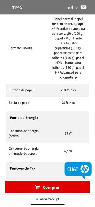 Impressora Multifunções HP Officejet Pro 7740 All-In-One
