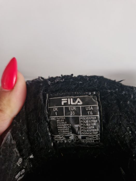 Buty dziecięce FILA rozm 33, dł. wkładki 22cm