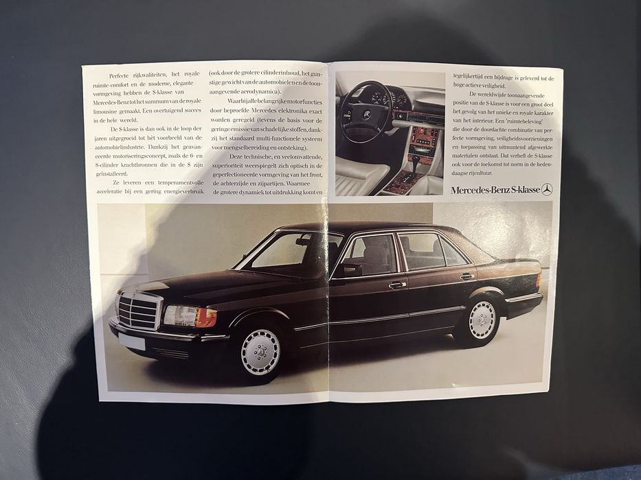 Brochuras originais Mercedes W126