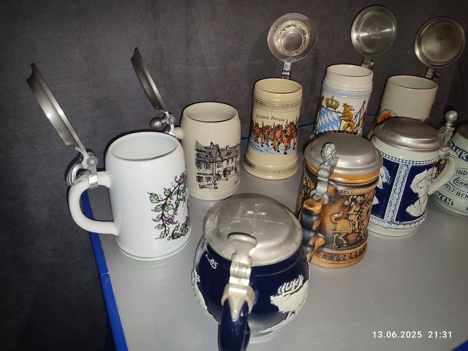 Продам німецькі пивні бакали 9шт.