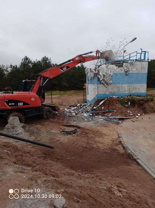 Usługi koparką obrotowa , transport kruszyw,usługi HDS