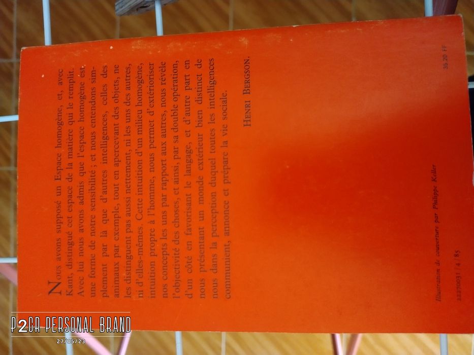 Livro de Henry Bergson