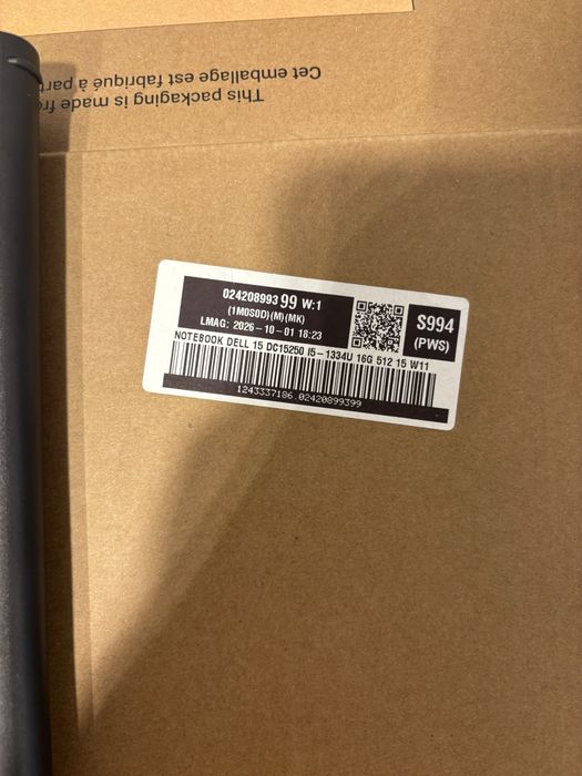 Sprzedam laptopa W dobrym stanie: DELL 15 DC15250 15,6", 16 GB, 512 GB, Windows 11 cena 1900 i targowanie