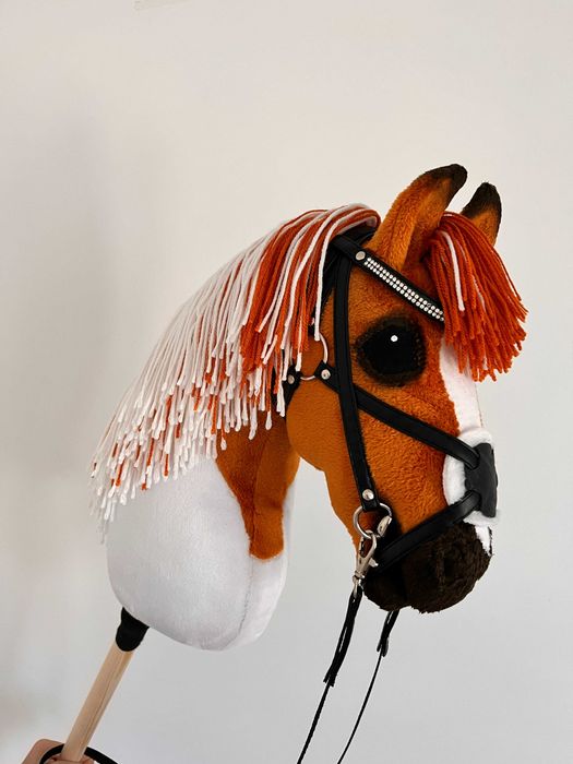 Konik Hobby Horse A3 ręcznie szyty z minky, zestaw z ogłowiem #80