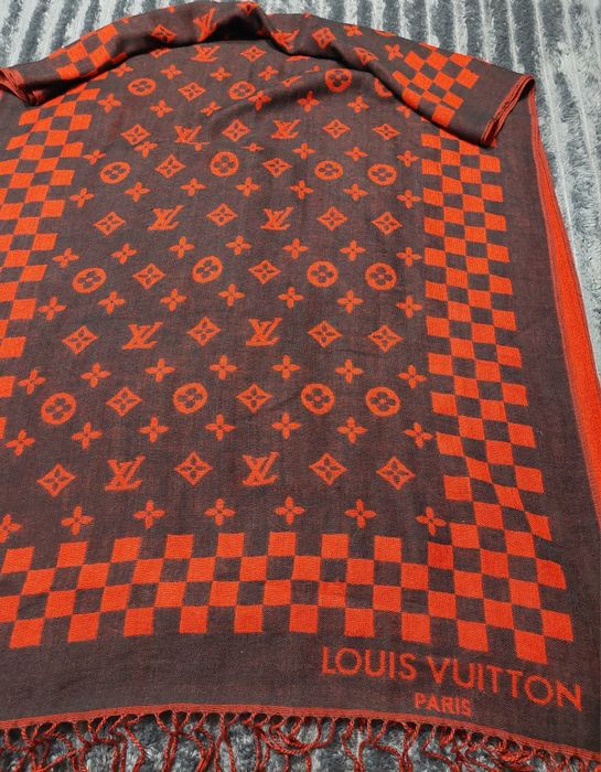 Szal Louis Vuitton  Paris wełna