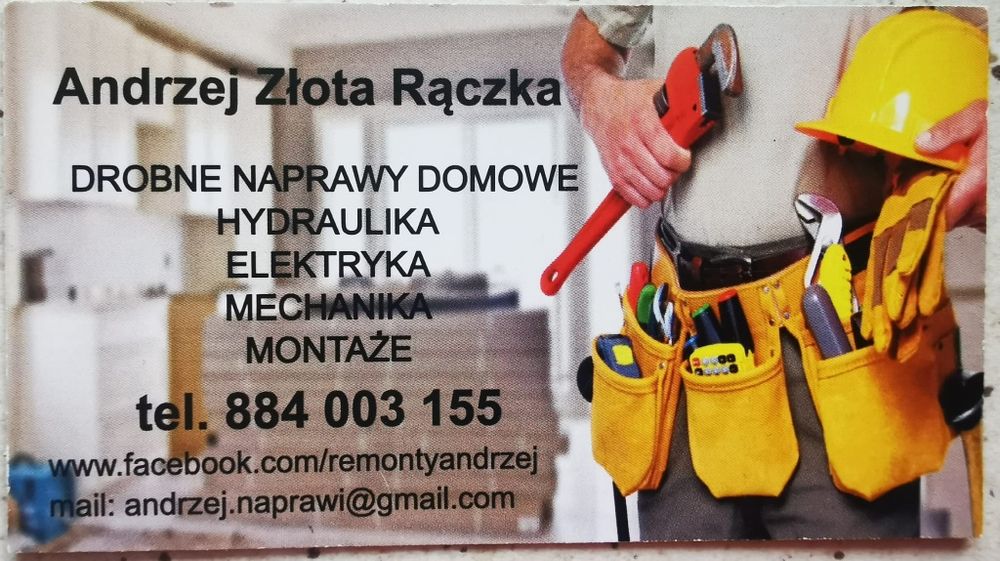 Złota rączka -naprawy, montaże, szybka pomoc