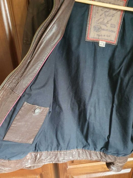 Casaco pele castanho Red Oak - Tamanho S