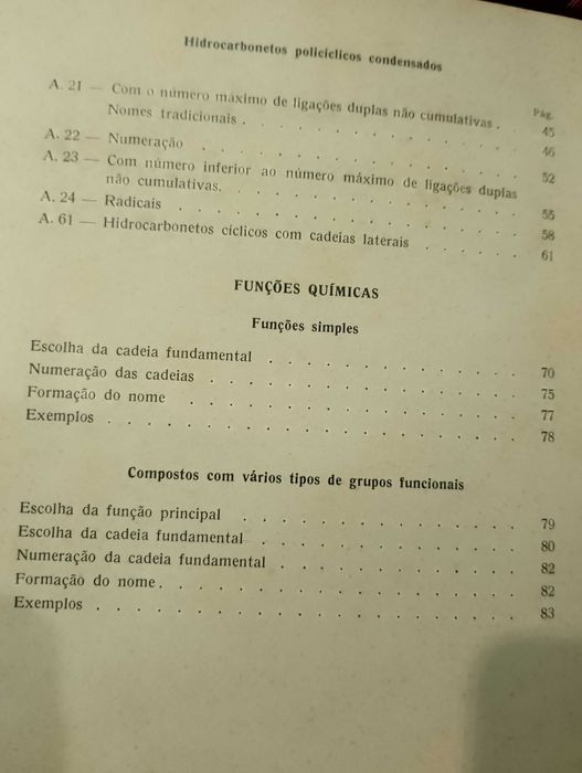 Algumas regras da nomenclatura de Química Orgânica, notas e exemplos