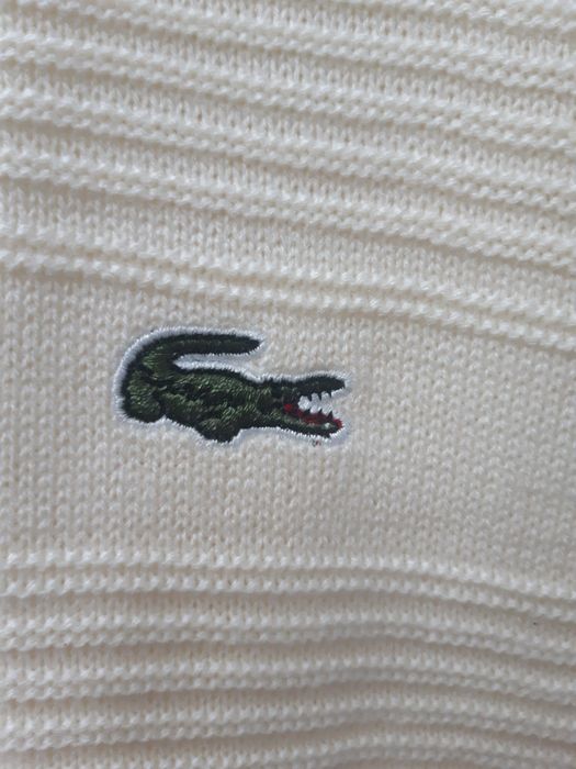 Lacoste oryginalny męski sweter kanarkowy, ecru, żółty XXL