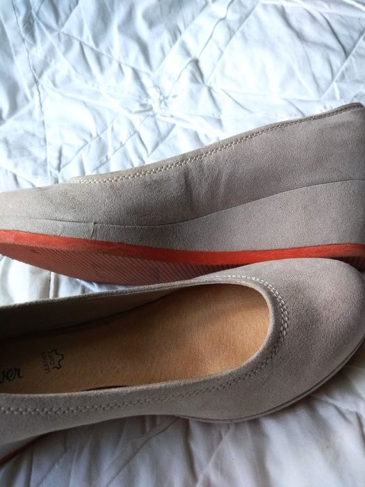 Buty koturna platforma firma s.Oliwer roz.38 jasny beż