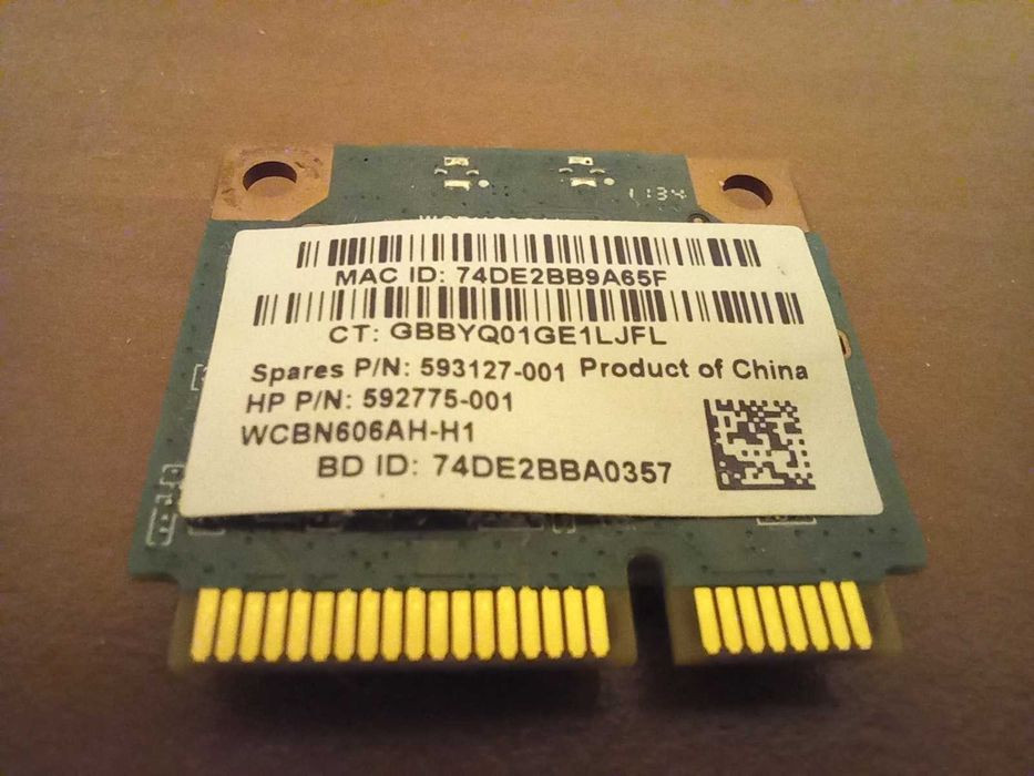 Karta WiFi/Bluetooth WCBN606AH-H1 HP 630