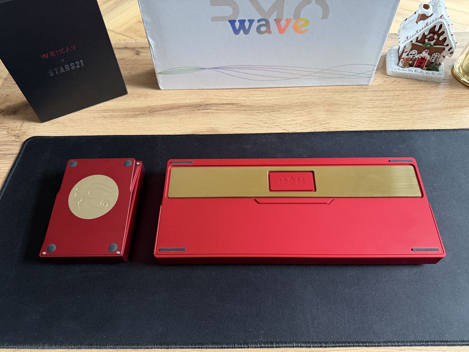 Klawiatura mechaniczna custom PMO Wave75 pro gamingowa CERAKEYS vertex