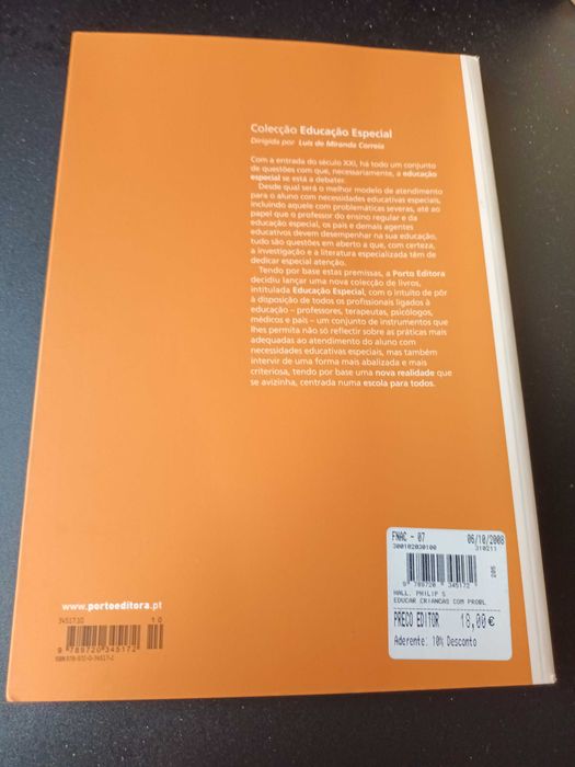 "Educar Crianças com Problemas de Comportamento" Phillip e Nancy Hall