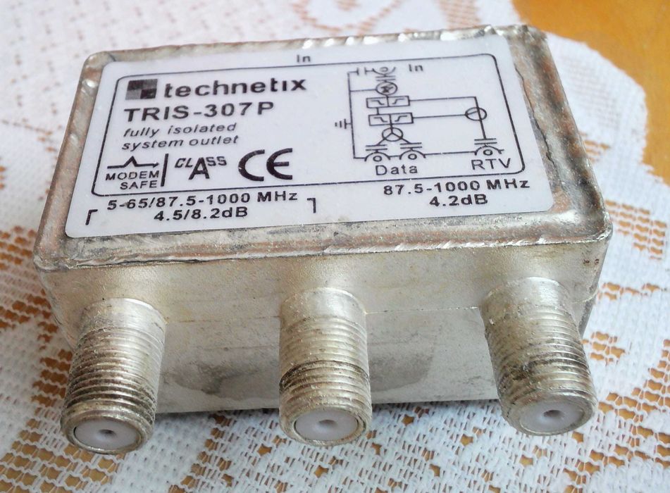 Rozdzielacz sygnału Splitter TRIS-307P TECHNETIX, 2 sztuki