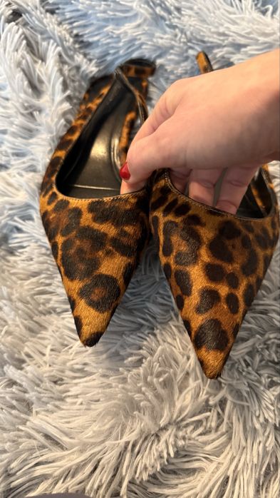 Туфлі Massimo Dutti, 40 розмір, леопардовий принт, slingback