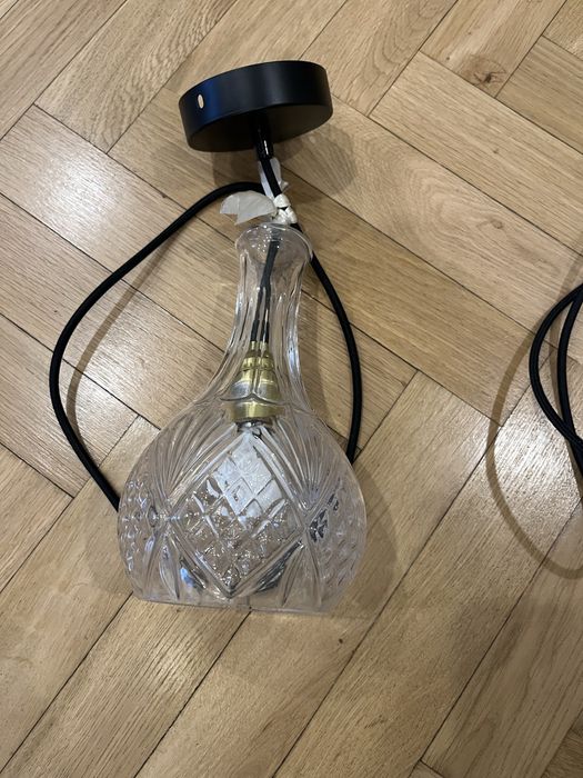 Lampy wiszące szklane 2 szt