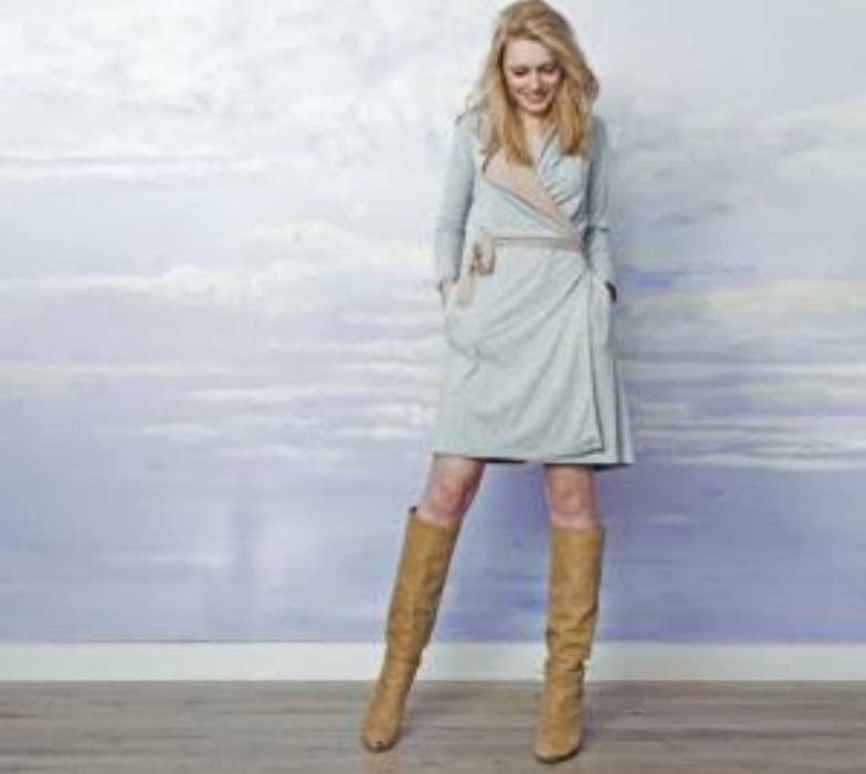 Risk made in Warsaw sukienka Double Duty roz. S szary plus beż