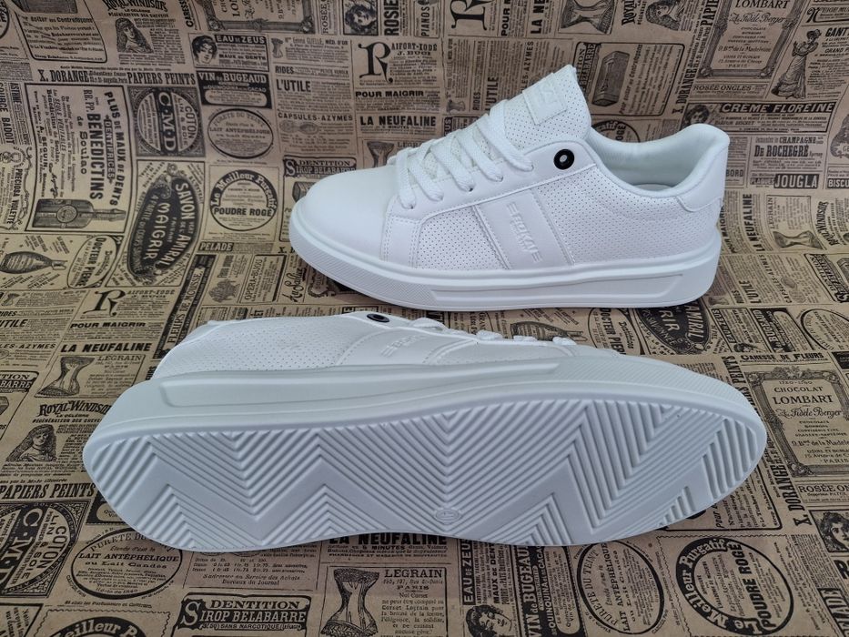 BOKAI фірмові чоловічі білі кеди кросівки белые мужские кеды кроссовки