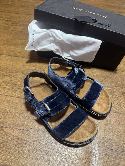 Оксамитові сандалі босоніжки Massimo Dutti