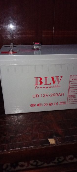 Супер мощный AGM/GEL аккумулятор BLW 12V 200Ah! Идеал для ИБП/Солнечно